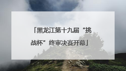 黑龙江第十九届“挑战杯”终审决赛开幕