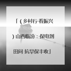 （乡村行·看振兴）山西临汾：保电到田间 抗旱保丰收