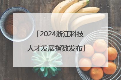 2024浙江科技人才发展指数发布