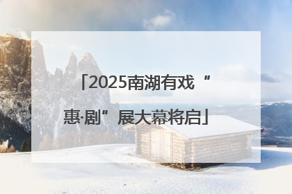 2025南湖有戏“惠·剧”展大幕将启