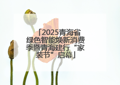 2025青海省绿色智能焕新消费季暨青海建行“家装节”启幕
