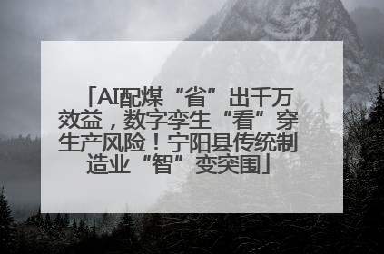 AI配煤“省”出千万效益，数字孪生“看”穿生产风险！宁阳县传统制造业“智”变突围