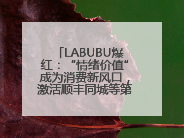 LABUBU爆红：“情绪价值”成为消费新风口，激活顺丰同城等第三方即配